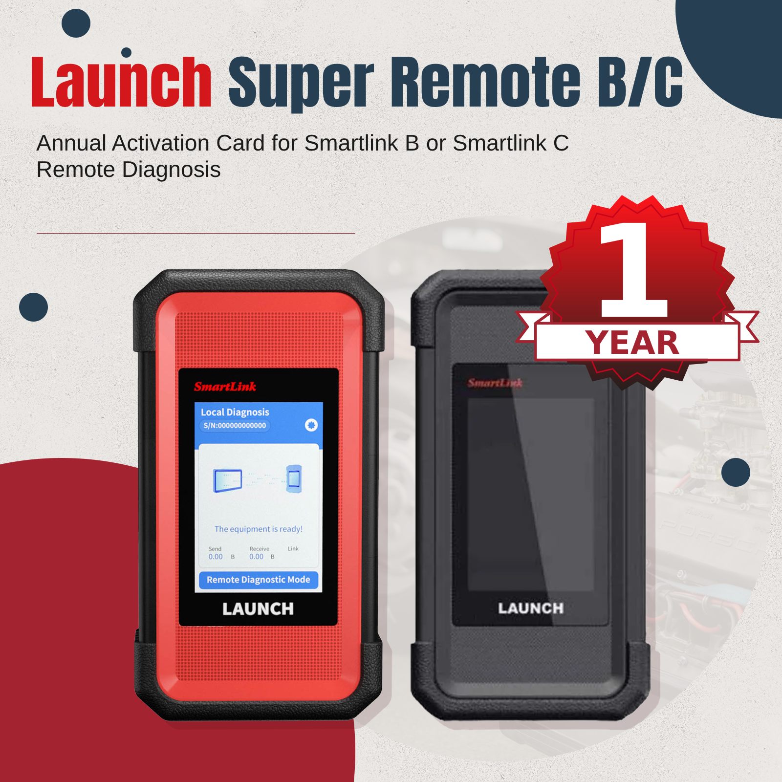 launch-annual-activation-card-for-smartlink-b-c-1 Annual LAUNCH Smartlink C Super Remote Activation License for X431 PAD V Elite, PAD VII Elite, PRO5, Smartlink C and Smartlink B - Image 1