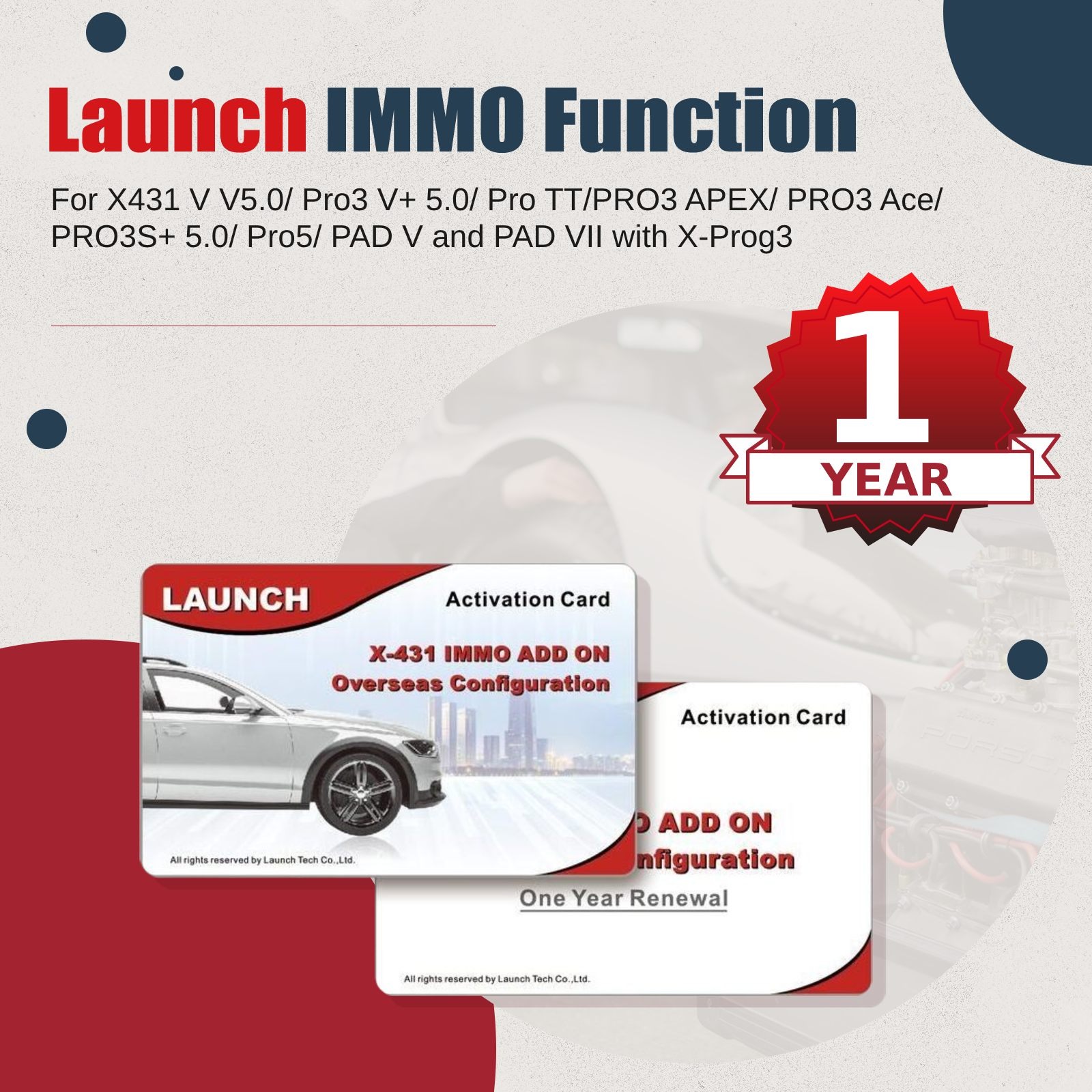 one-year-launch-immo-activation-1 One Year Update Service for Launch X431 IMMO Activation on PAD VII,PAD V,PRO5,PAD V ELITE, PRO ELITE,PRO3 ACE, PRO3S+ V5.0, PRO3 APEX - Image 1