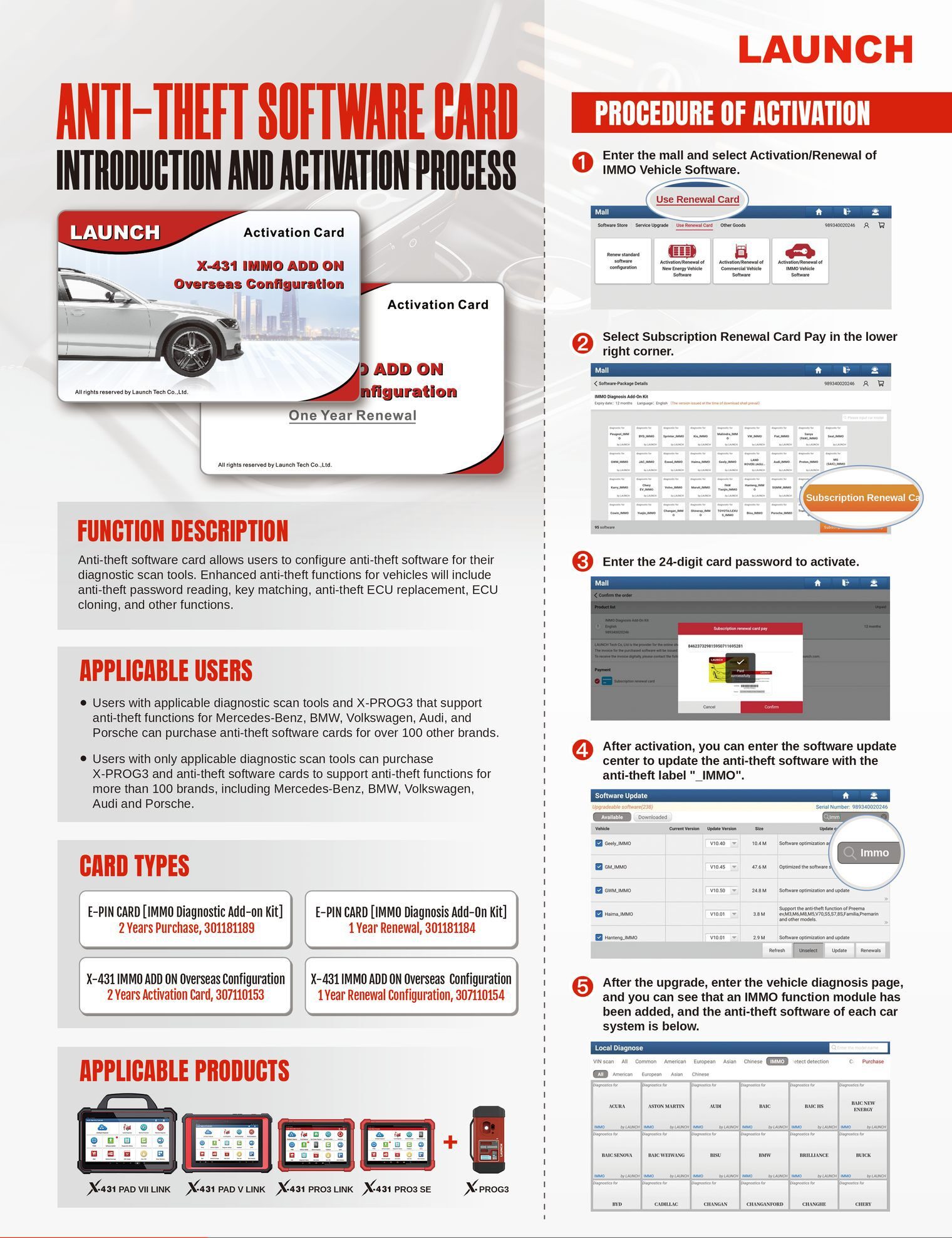How to activate IMMO Software License